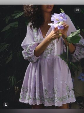 Morton Mac Aurelie Embroidered Dress